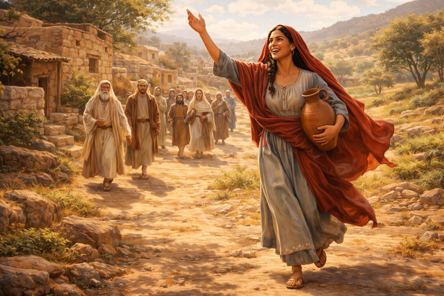 Jesus offers living water